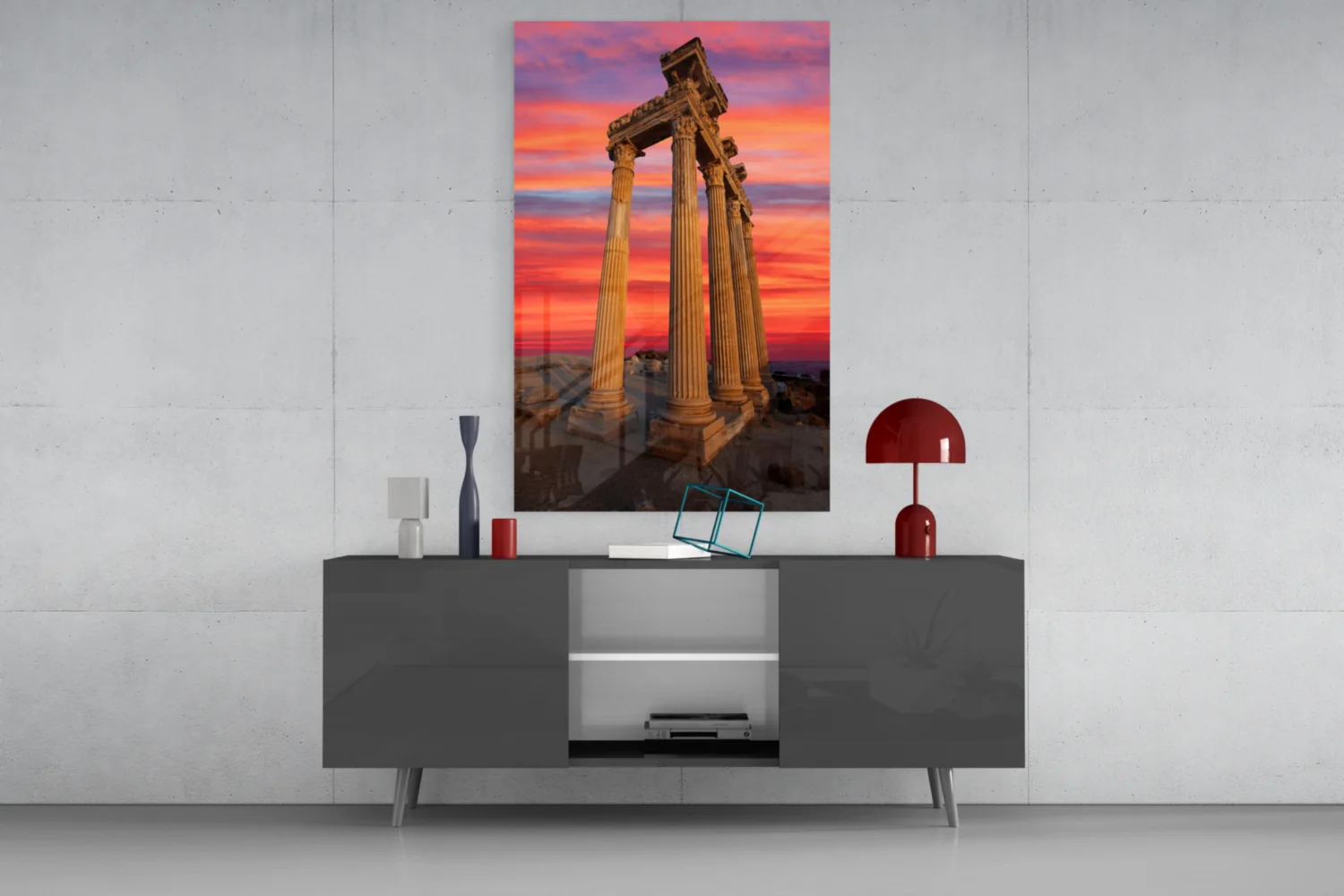 Temple of Apollo Glass Wall Art - Image 8